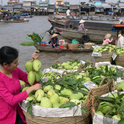 Cai Be Market Mekong delta