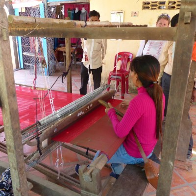 Koh Dach silk village in Phnom Penh